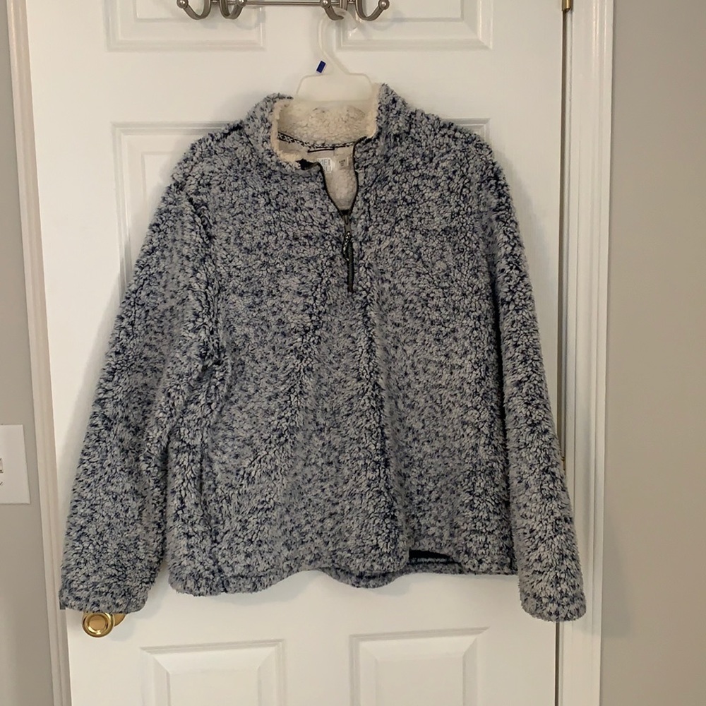 Womens Sherpa Quarter Zip Sweatshirt